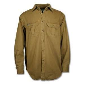  Timber Twill 2043602026666 Dark Khaki Twill Shirt   Size 