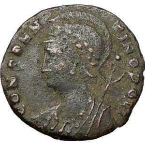 CONSTANTINE I the Great Founds CONSTANTINOPLE 332AD Ancient Roman Coin 