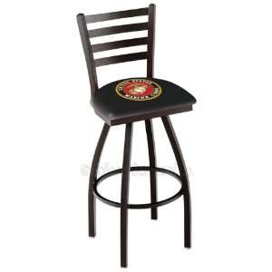  25 Marines Counter Stool   Swivel With Black Ring and 