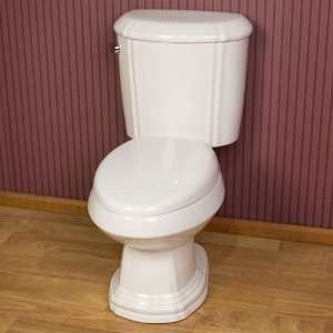  Eugenia Siphonic Two Piece Elongated Toilet   White