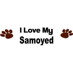 my samoyed   Removeavle Wall Decal   Selected Color Dark Pink   Want 
