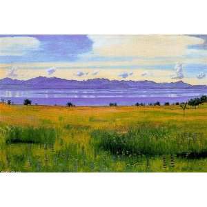   Hodler   24 x 16 inches   Lake Geneva from St Prex