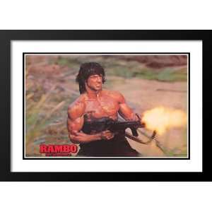  Rambo First Blood, Part 2 20x26 Framed and Double Matted 