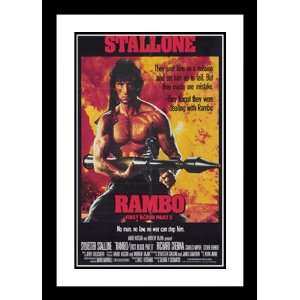  Rambo First Blood, Part 2 32x45 Framed and Double Matted 