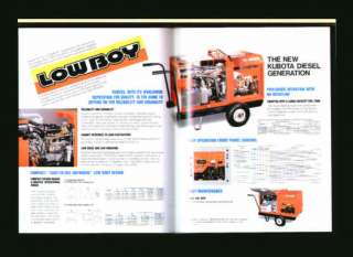 Kubota GL 4500S 5500S 6500S Diesel Generator Brochures  
