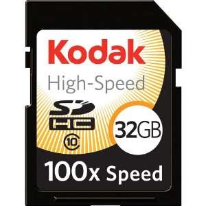  KODAK 32GB High Speed SDHC 100X Class 10 Memory Card 