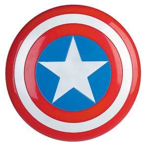 Deluxe Captain America Shield. 12 3/4 inches in diameter and 2 1/2 