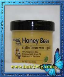 Ampro Styl Honey Beez Styling Bees Wax (Black) 4oz  