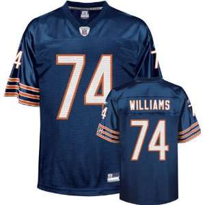 Chris Williams #74 Chicago Bears Replica NFL Jersey Navy Blue Size 54 