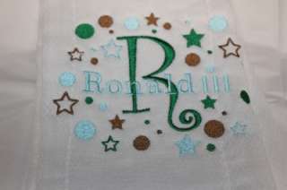Baby Burp Cloth Personalized Embroidered #011  