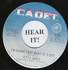 Etta James Losers Weepers ORIGINAL 1970 Cadet LP CLEAN  