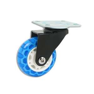  Translucent Skate Wheel Caster, Gray