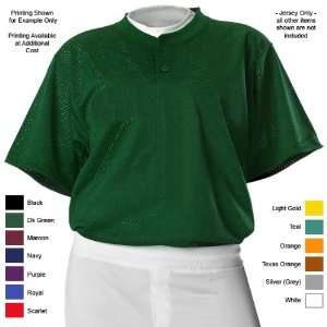   Youth Two Button Custom Baseball Jerseys TO   TEXAS ORANGE YS Sports
