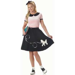  50 s hop with poodle skirt adult costume perfect for a sock hop 