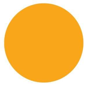  Garvey 3736, Fluorescent Orange, 35 mm Circle Label (3736 