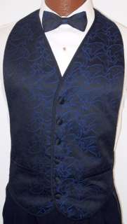   royal blue swirl pattern open back vest men s size 2x large generally
