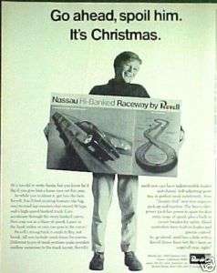 1968 Revell Nassau Hi Banked Slot Car Race Set Spoil Him Christmas 