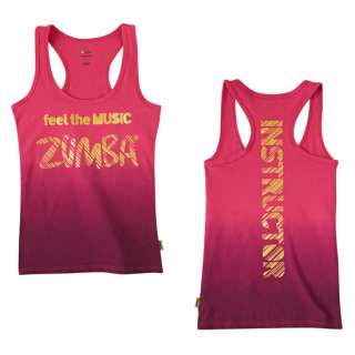Zumba Feel the Music Instructor Racerback Zumbawear Top All Sizes 