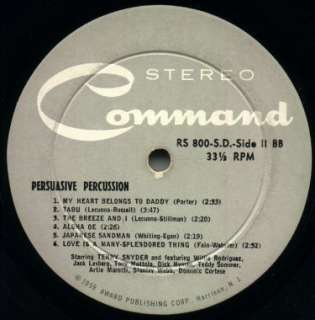 Command Persuasive Percussion RS 800 SD NM    