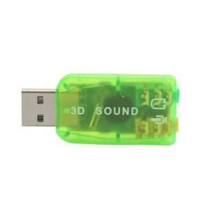    USB 2.0 To 3d Audio Sound Card Adapter Virtual 5.1 CH Electronics
