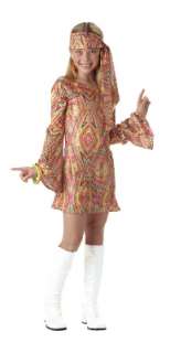 Disco Dolly Retro Flower 70s Child Halloween Costume  