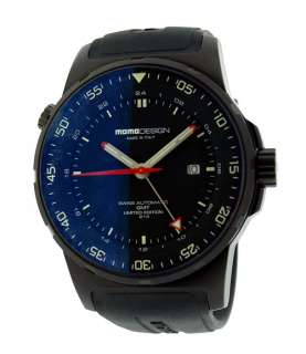 MOMO Design Pilot GMT Automatic Watch Black Titanium 46.5mm Made in 