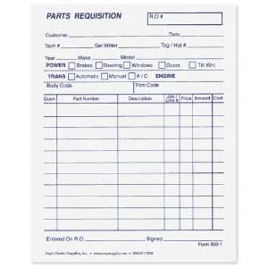 Parts Requisition Form   3 Parts 