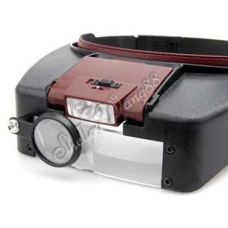 Head Band VISOR Magnifier Light Lamp LED Magnifying  