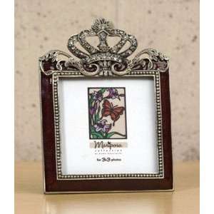   FRAME   MARIPOSA 3X3 BURGUNDY CROWN   Picture Frame
