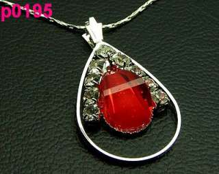 1pcs Crystal Gutta Charm pendant necklace p0195  