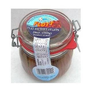Flott Flat Anchovy Fillets (20 Oz Hermetic Glass Jar) by Flott