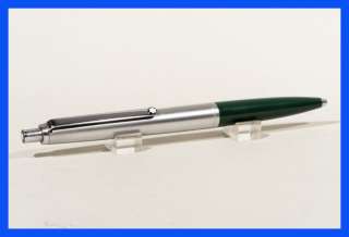 Rare Green & Steel MONTBLANC Traveller ball point pen, new refill 