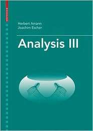 Analysis III, (3764374799), Herbert Amann, Textbooks   