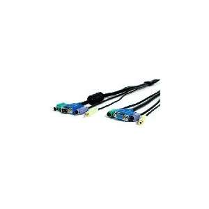  StarTech 10ft Black 4in1 PS/2 KVM Extension Cable 
