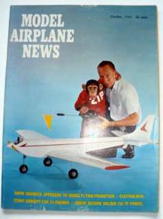 VINTAGE MODEL AIRPLANE NEWS MAGAZINE OCTOBER 1964 ZIPPY  