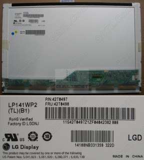 T400 LP141WP2(TL)(B1) WXGA+ LCD, LED backlight 42T0498  