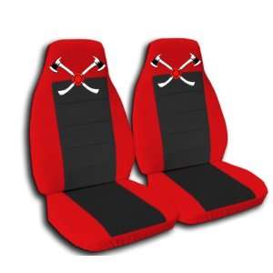 Red and Black AXE seat covers. 40/20/40 seats for a 2007 to 2012 Chevy 