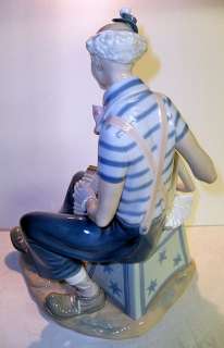 Retired LLADRO #5052 CLOWN AND GIRL / AT THE CIRCUS Rare Large 