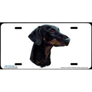 4208 Dobermann II Dog License Plate Car Auto Novelty Front Tag by 