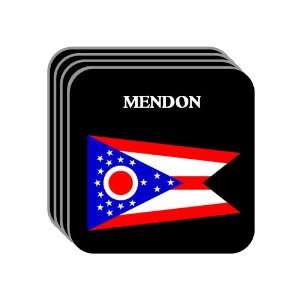  US State Flag   MENDON, Ohio (OH) Set of 4 Mini Mousepad 
