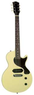 Gladiator Junior LP Style Electric Guitar   Antique White 688382019539 