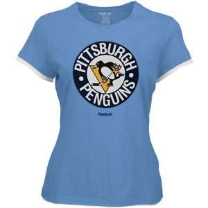 Reebok Pittsburgh Penguins Ladies Light Blue Logo Premier 