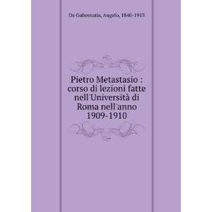   di Roma nellanno 1909 1910 Angelo, 1840 1913 De Gubernatis Books