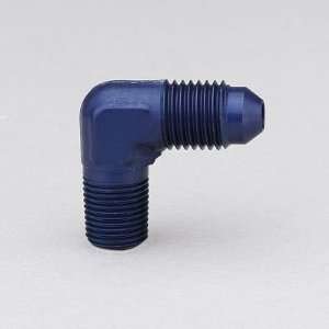   982204 Blue Anodized Aluminum  4AN Male to 1/8 NPT 90 Degee Elbow