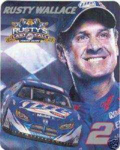 RUSTY WALLACE 2005 LAST CALL MILLER LITE 8 X10 POSTCARD  