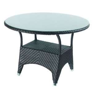  Domus Ventures Dawn Round Dining Table Patio, Lawn 