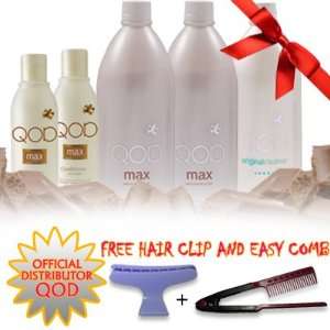   QOD MAX Shampoo + QOD MAX Conditioner + Easy Comb + Hair Clip Beauty