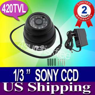 540TVL IR Camera Varifocal 9~22mm, Color 1/3 Sony CCD  