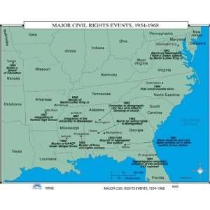   History Wall Maps   Major Civil Rights Events