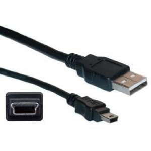  USB Type A Male / Mini B Male Cable, 5 Pin, Black, 10 ft 